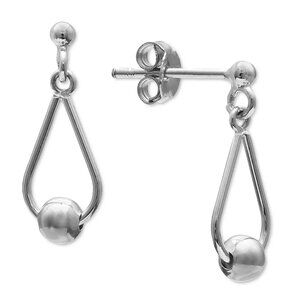 GIANI BERNINI Polished Ball Teardrop Drop Earrings in Sterling Silver, M…